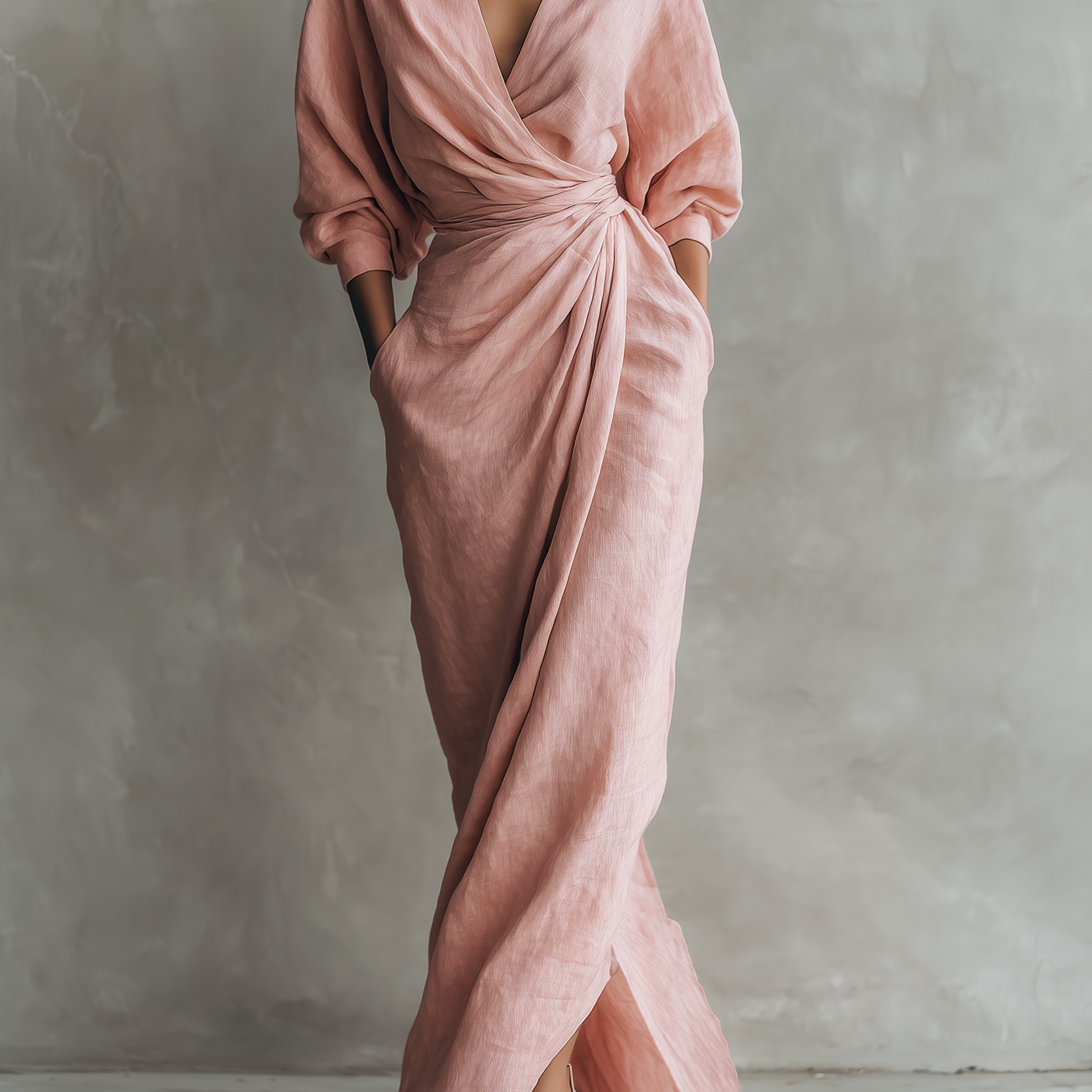 Anita - Vestido maxi minimalista