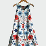 Vestido com Estampa Floral