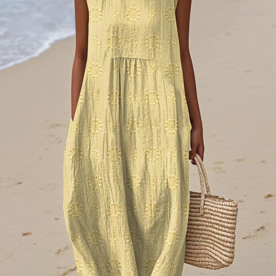 Franca - Vestido de algodão sem mangas