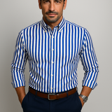 Henrique - Camisa Clássica às Riscas