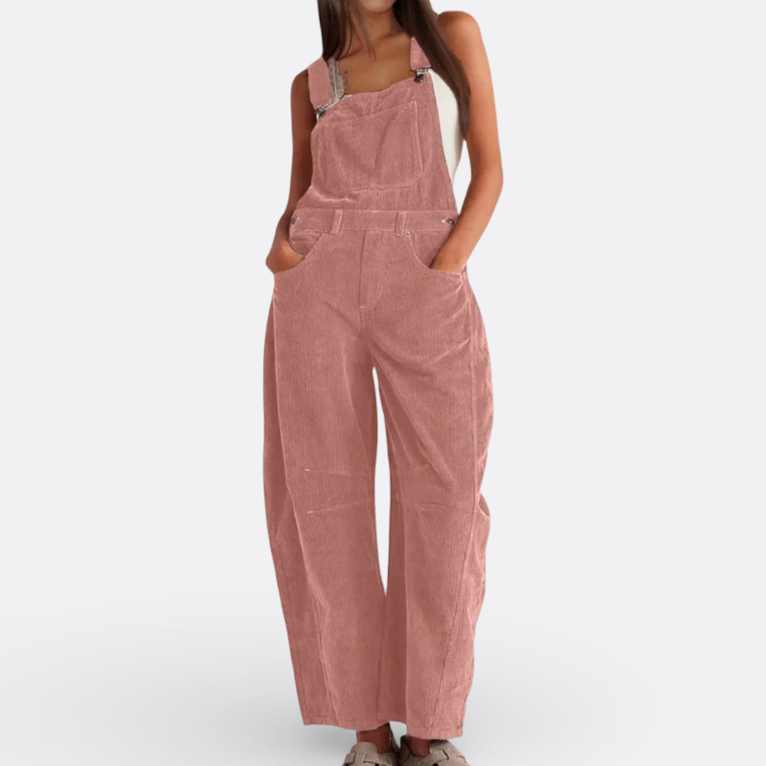 Carolina - Macacão Perna Larga Fluído