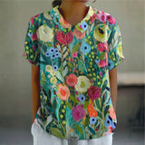 Diana - Camisa Floral em Aquarela
