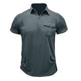 Camisa de algodão com bolsos