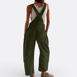 Carolina - Macacão Perna Larga Fluído