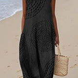 Ana - Vestido Maxi Sem Mangas Texturizado