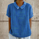 Mara - Camisa Geométrica Listrada