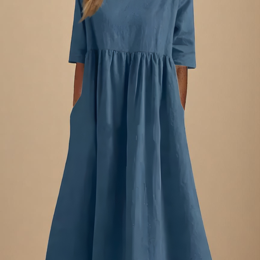 Minea - Vestido Em Algodão Arejado