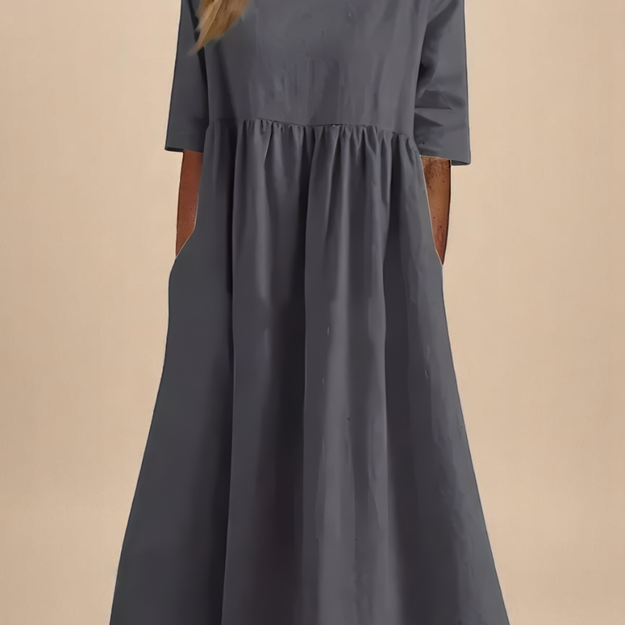 Minea - Vestido Em Algodão Arejado