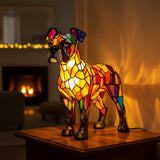 Boxer - Lâmpada em vitral