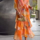 Carla – Vestido elegante em chiffon
