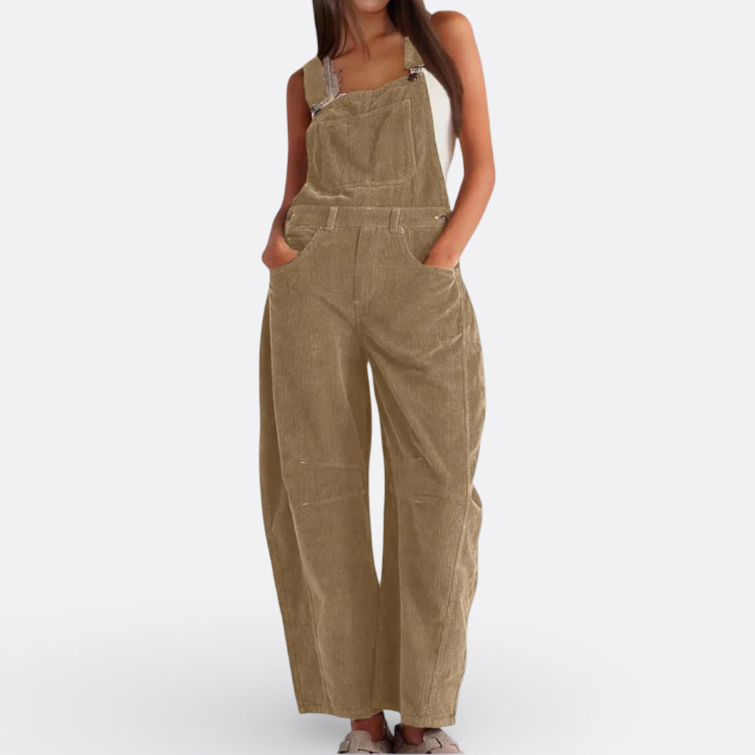 Carolina - Macacão Perna Larga Fluído