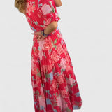 Mariana – Vestido floral com decote em V