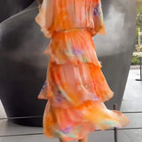 Carla – Vestido elegante em chiffon