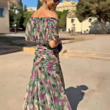 Luísa - Vestido Maxi de Festa Elegante com Decote em V