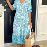 Mara – Vestido fluido leve com efeito lisonjeiro
