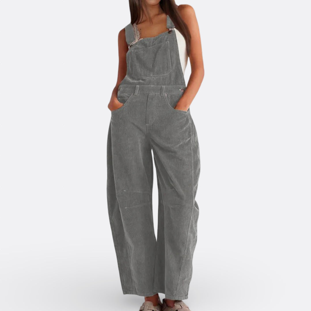 Carolina - Macacão Perna Larga Fluído