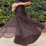 Luísa - Vestido Maxi de Festa Elegante com Decote em V