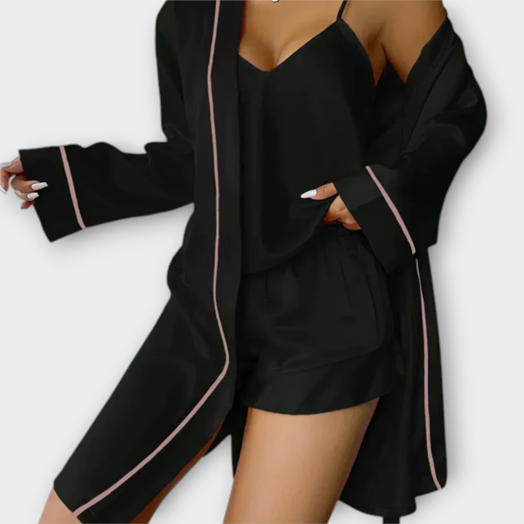 Felicidade - Conjunto de pijama 3 peças