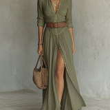 Maria - Vestido maxi de linho