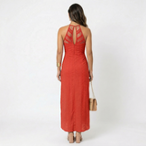 Valentina - Vestido Midi com Decote Transpassado