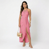 Valentina - Vestido Midi com Decote Transpassado