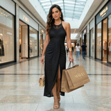 Valentina - Vestido Midi com Decote Transpassado