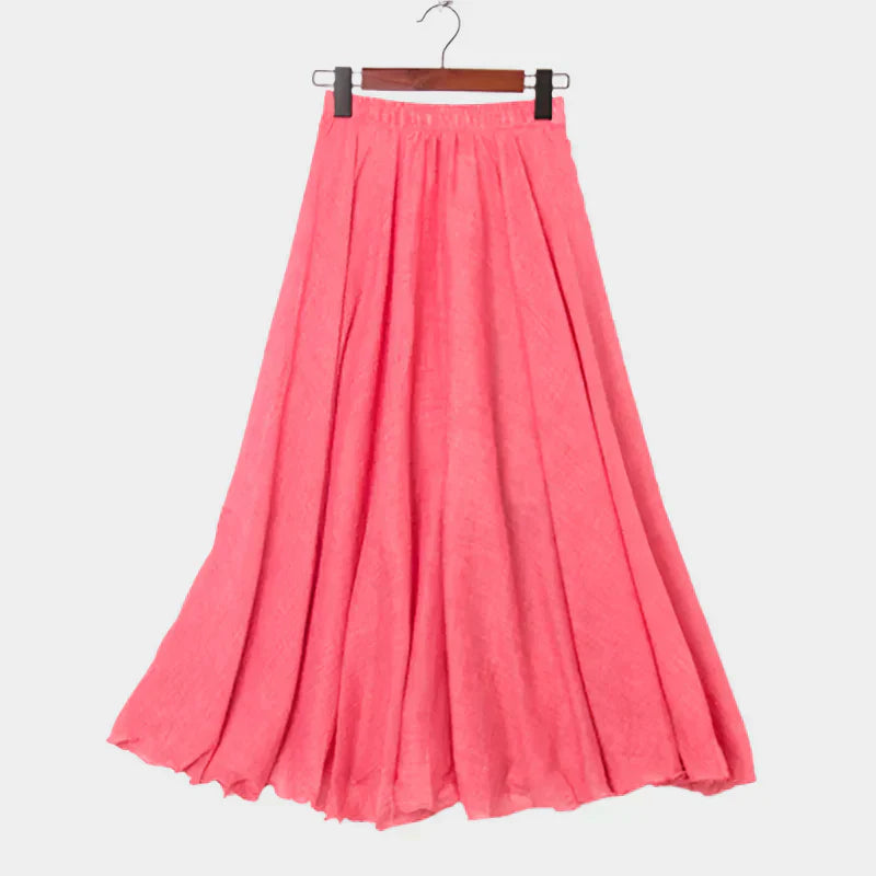 Saia Elegante de Cintura Alta