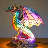Dragão - Lâmpada em Vitral