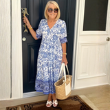 Mara – Vestido fluido leve com efeito lisonjeiro