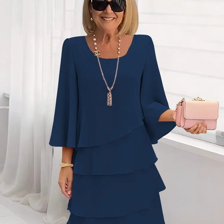 Catarina - Vestido Elegante e Confortável com Rendas