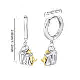 Abraço de Cão - Brincos (Fecho Redondo)