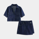 Conjunto azul escuro