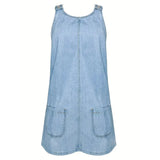Beatriz - Vestido Relaxado em Denim