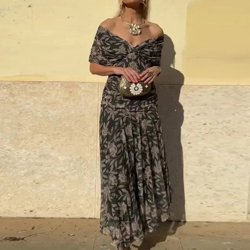 Luana - Vestido elegante com decote em V
