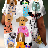 Tina - Camisa com Estampa de Cães