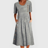 Joana - Vestido Midi Listrado
