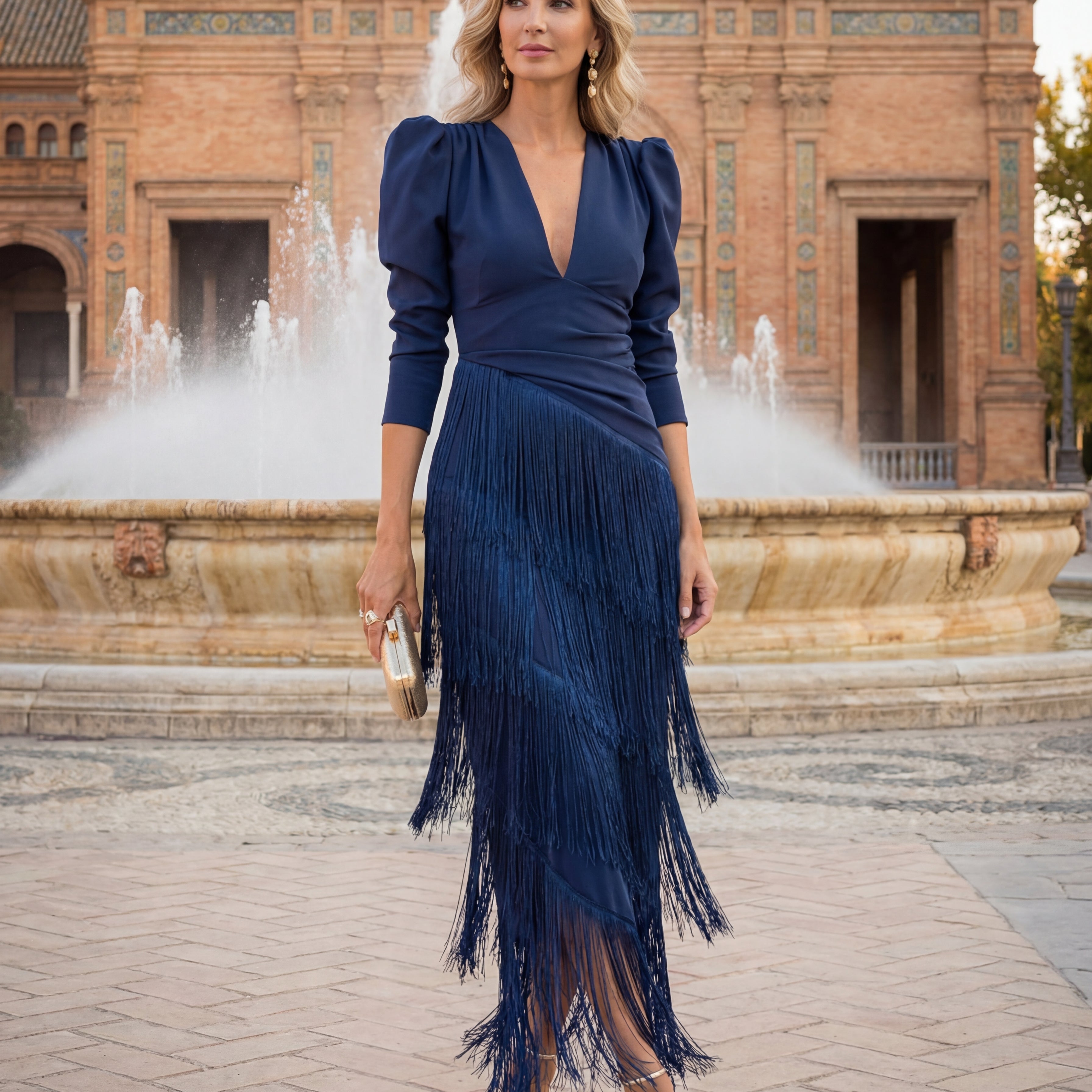 Amália - Vestido Maxi Elegante