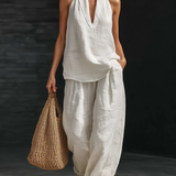 Zara - Conjunto sem mangas com calças largas