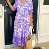 Mara – Vestido fluido leve com efeito lisonjeiro