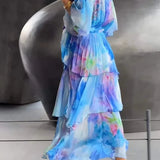 Carla – Vestido elegante em chiffon