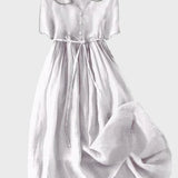 Vestido Clássico com Botões