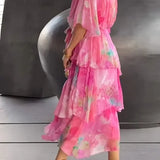 Carla – Vestido elegante em chiffon