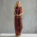 Teresa - Conjunto Elegante de Linho