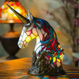 Unicórnio - Lâmpada em vitral