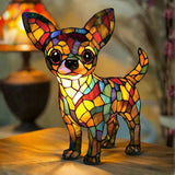 Chihuahua - Lâmpada em vitral