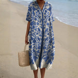 Esmeralda - Vestido Azul Bordado