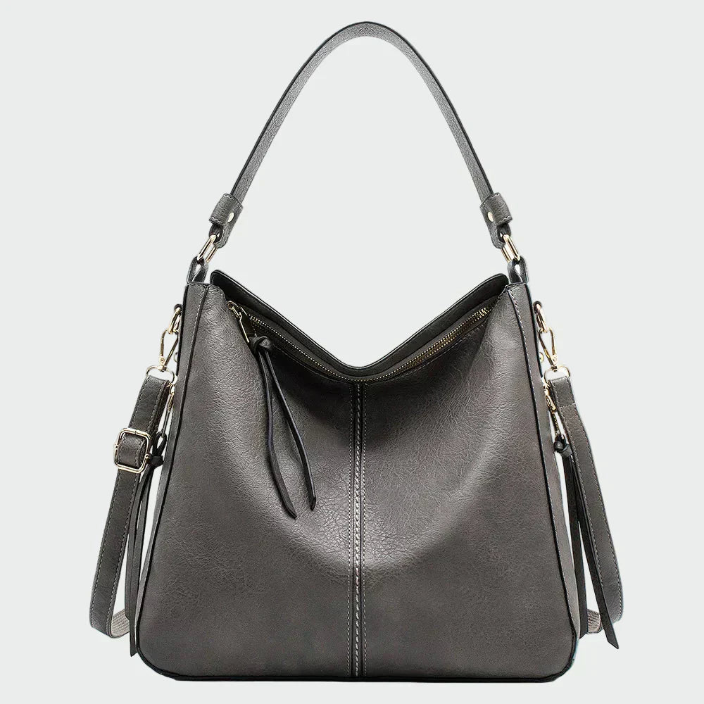 Bolsa hobo de couro clássica