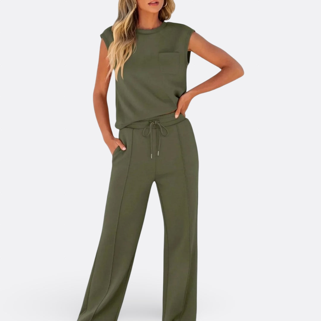 Íris - Conjunto Casual Em Tecido Suave Lounge