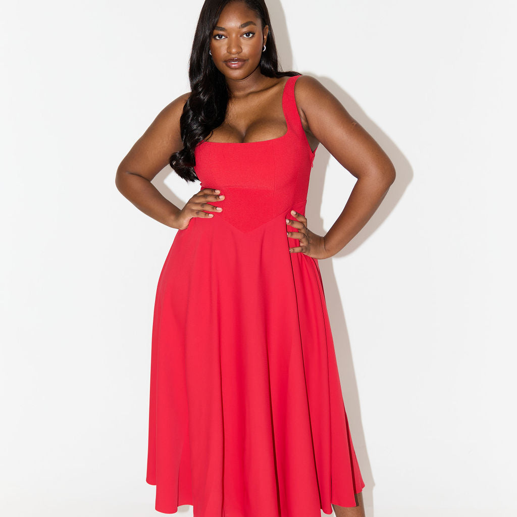 Amélia - Vestido Midi Intemporal