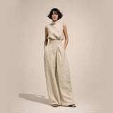 Elisa - Macacão Elegante de Cintura Alta